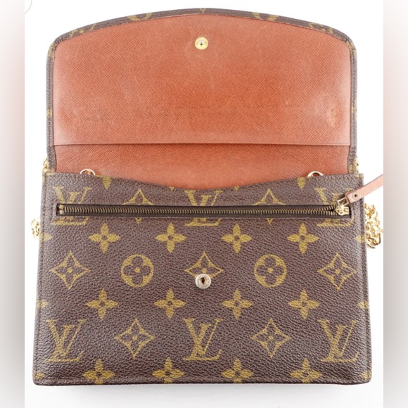 Authentic Louis Vuitton Monogram Pochette Rabat 20 Clutch with Chain - Picture 5 of 6